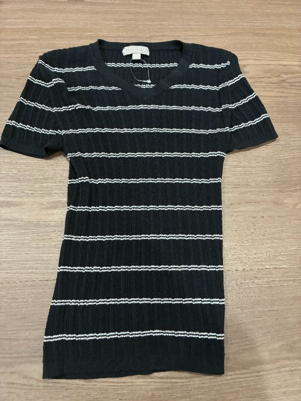 Jcrew Pointelle Sweater Tee S